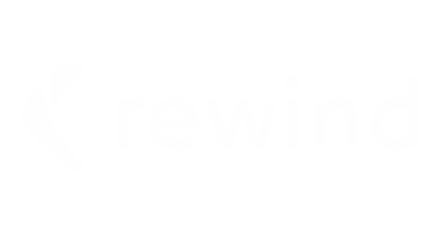 White Rewind logo 